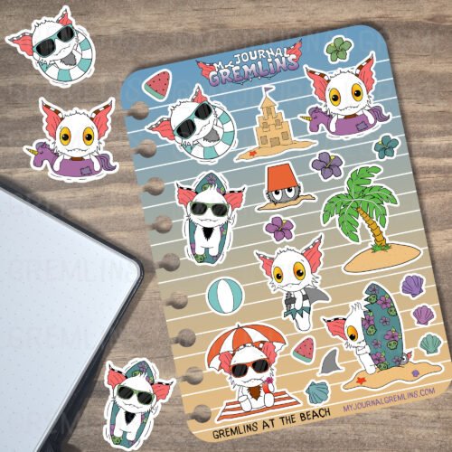 Gremlins at the Beach Sticker Sheet