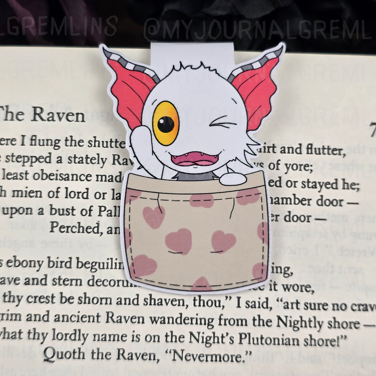 Grimmie My Pocket Gremlin Magnetic Bookmark