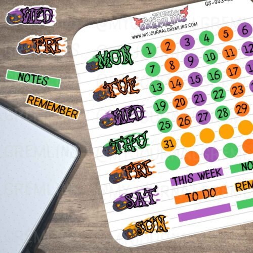 Halloween Days & Numbers