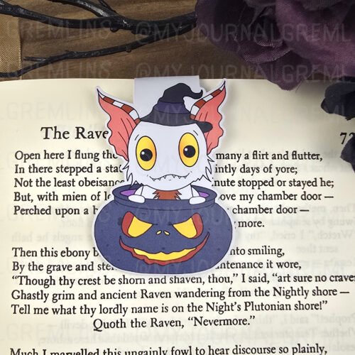 Whisper Halloween Cauldron Magnetic Bookmark