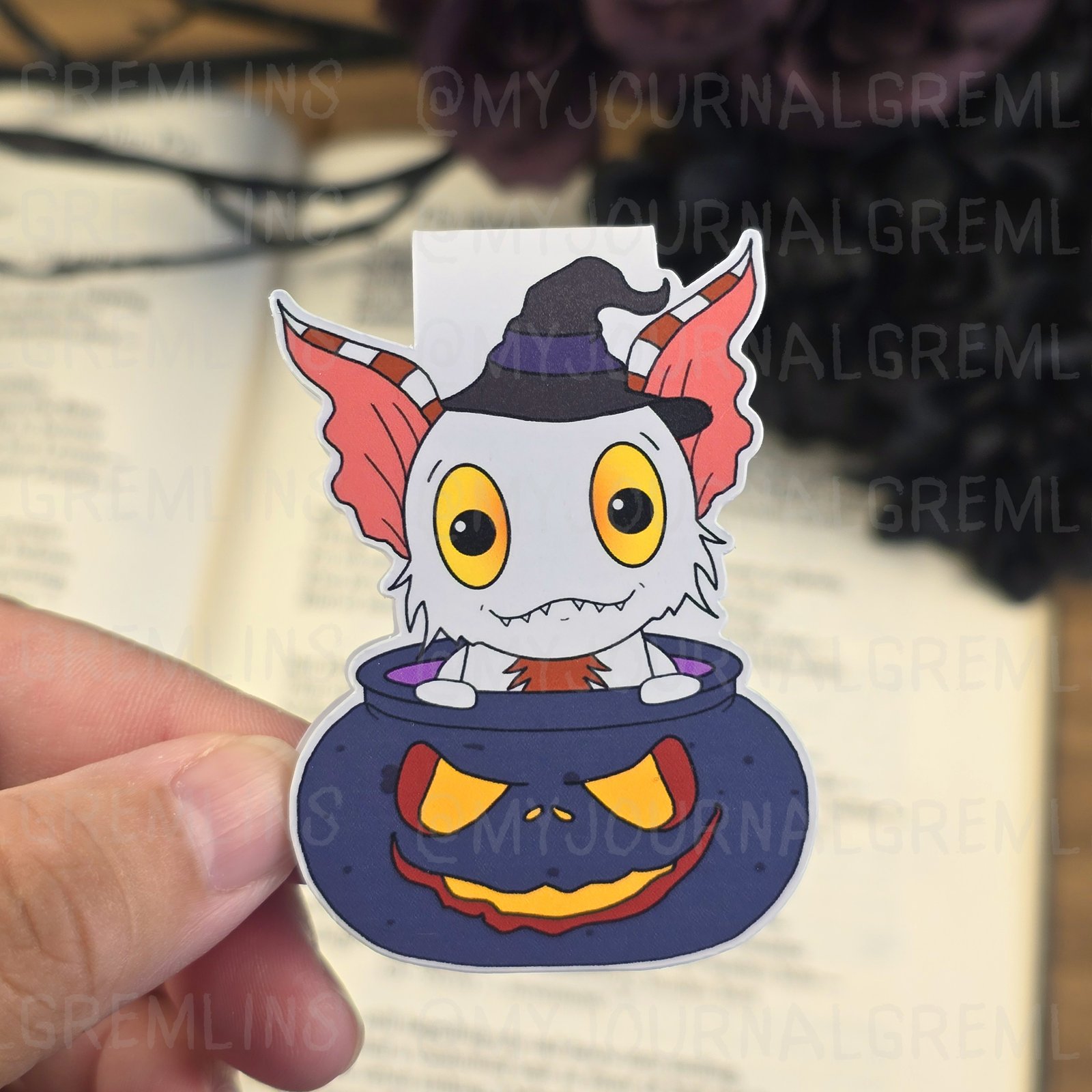 Whisper Halloween Cauldron Magnetic Bookmark - Image 2