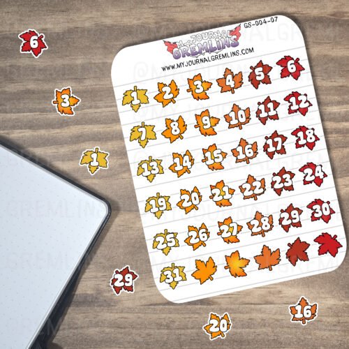 Autumn Leaves Numbers