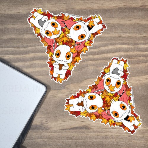 Autumnly Gremlins Die Cut Sticker